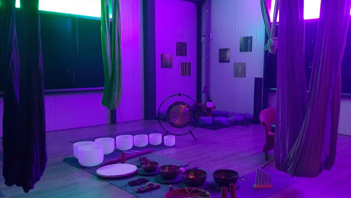 Workshop Klankschalenconcert in de hangmat